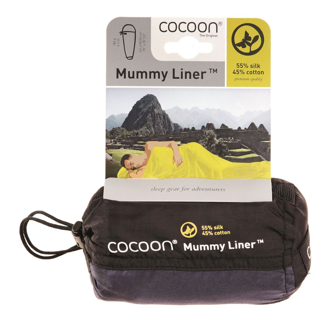 Mummy liner, soie coton, drap de sac touareg