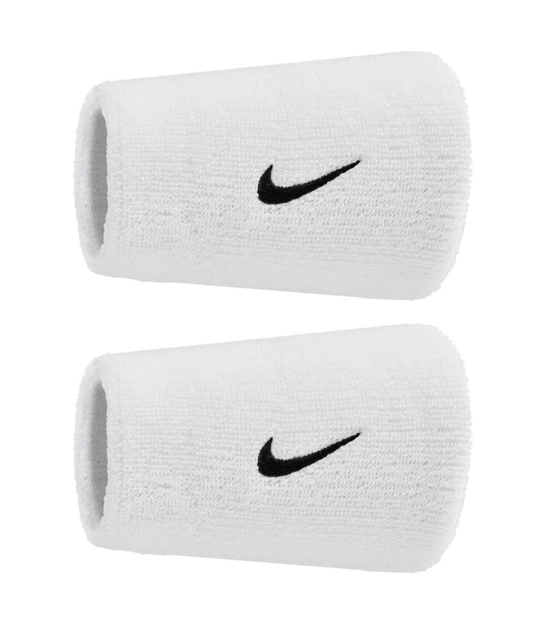 Swoosh Classic Doublewide 2pack Tennispolsband White/Black One Size