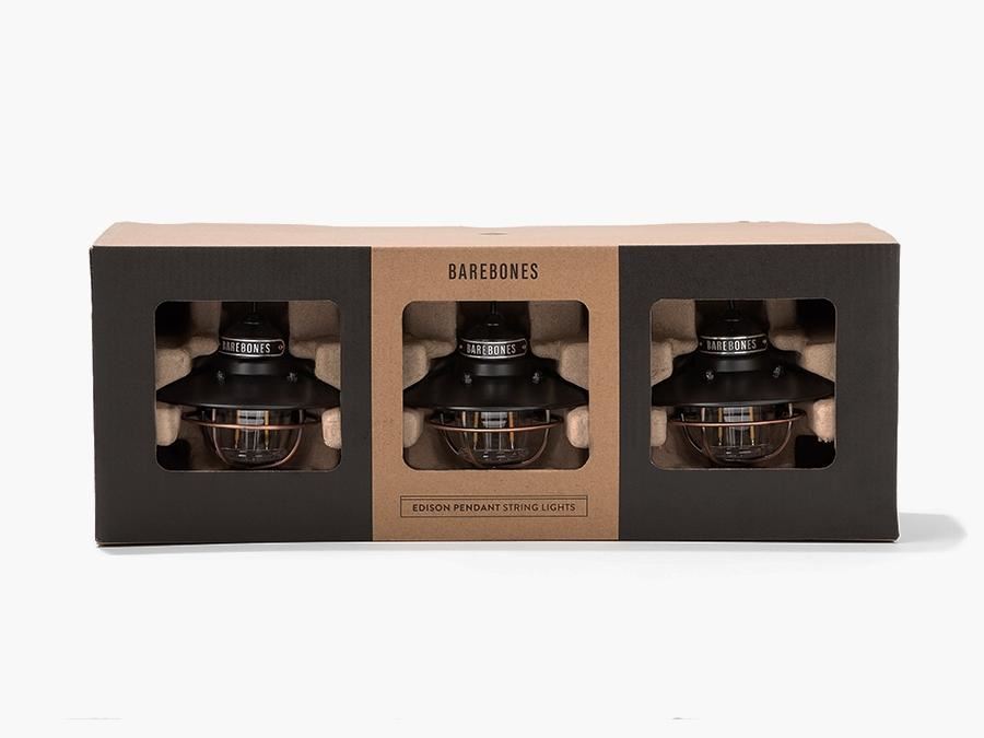 Edison Lichterkette 3er Pack Bronze Tischlampe