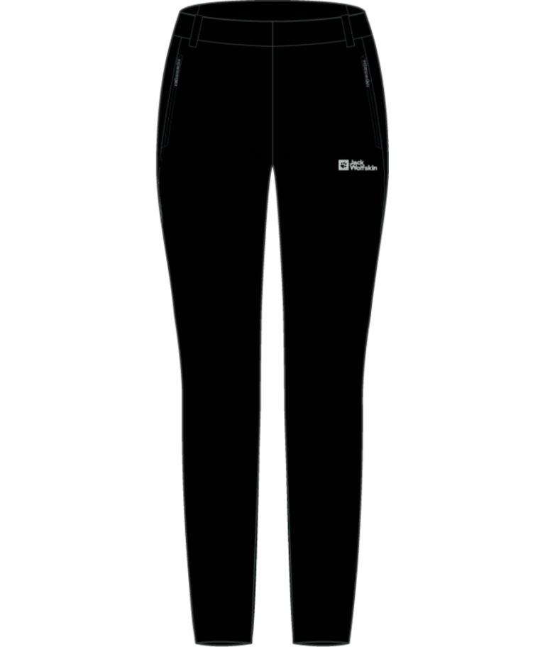 Jack wolfskin Hikeout Wandelbroek Dames Black 38 R