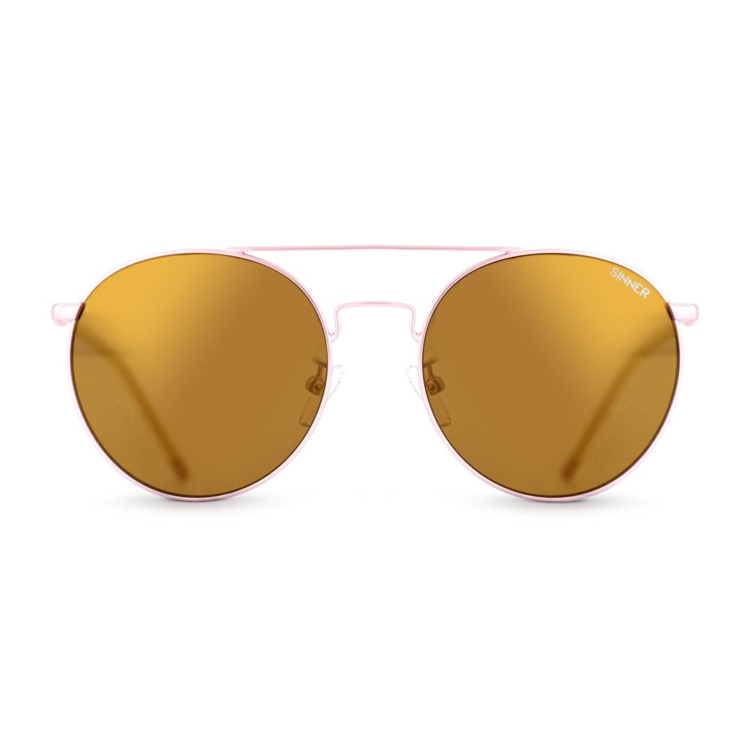 Tide Matte Rose Gold Metal-Gold Mir Zonnebril Roze