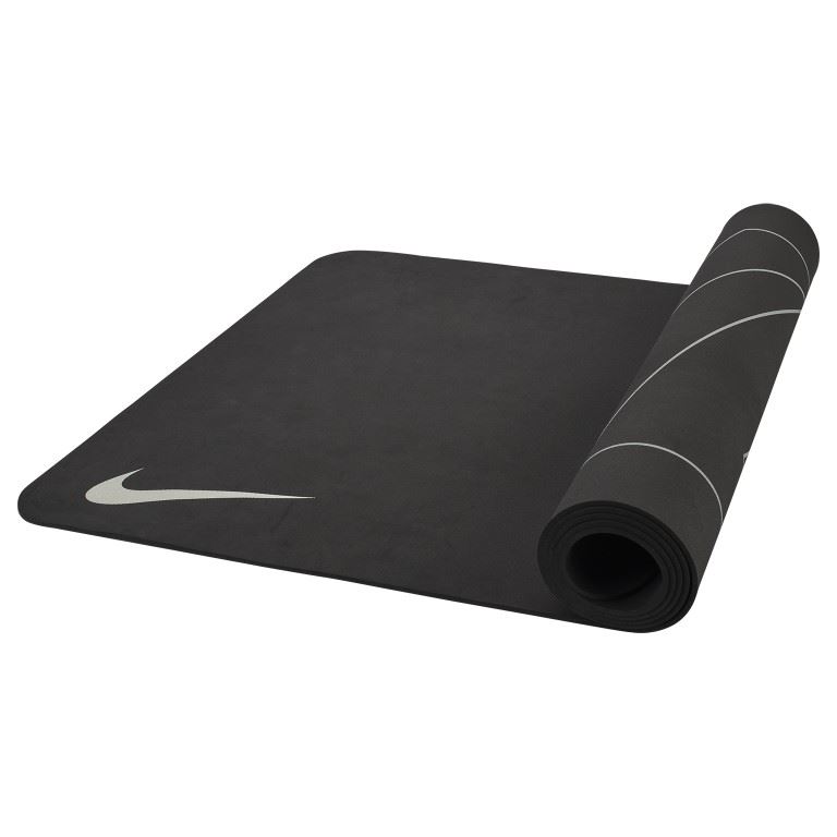 4 Mm Reversible Yogamat Anthracite/Medium Grey One Size