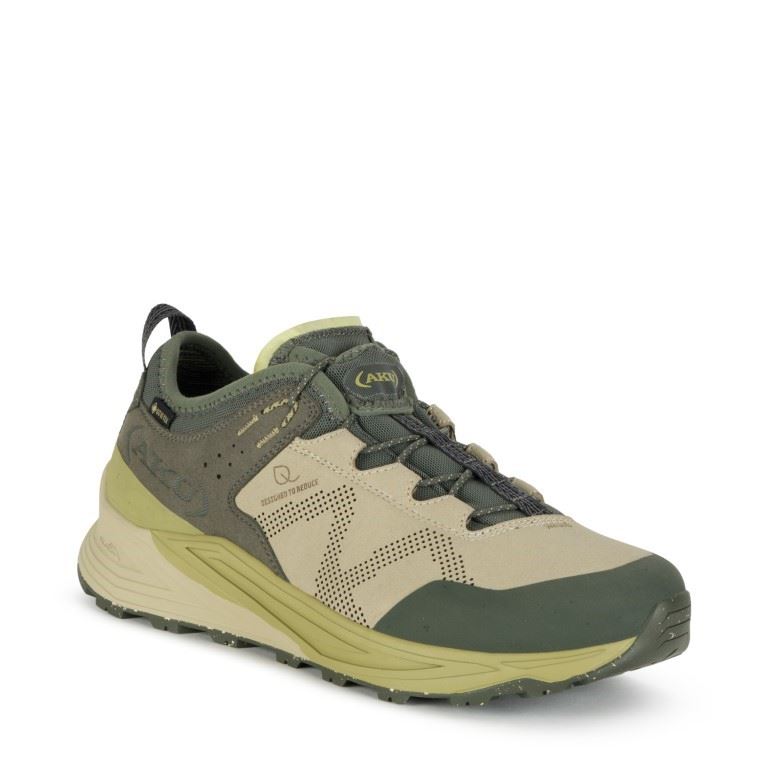 Omnia V-Light Gtx Lage Wandelschoen Heren Beige-Olive 9,5