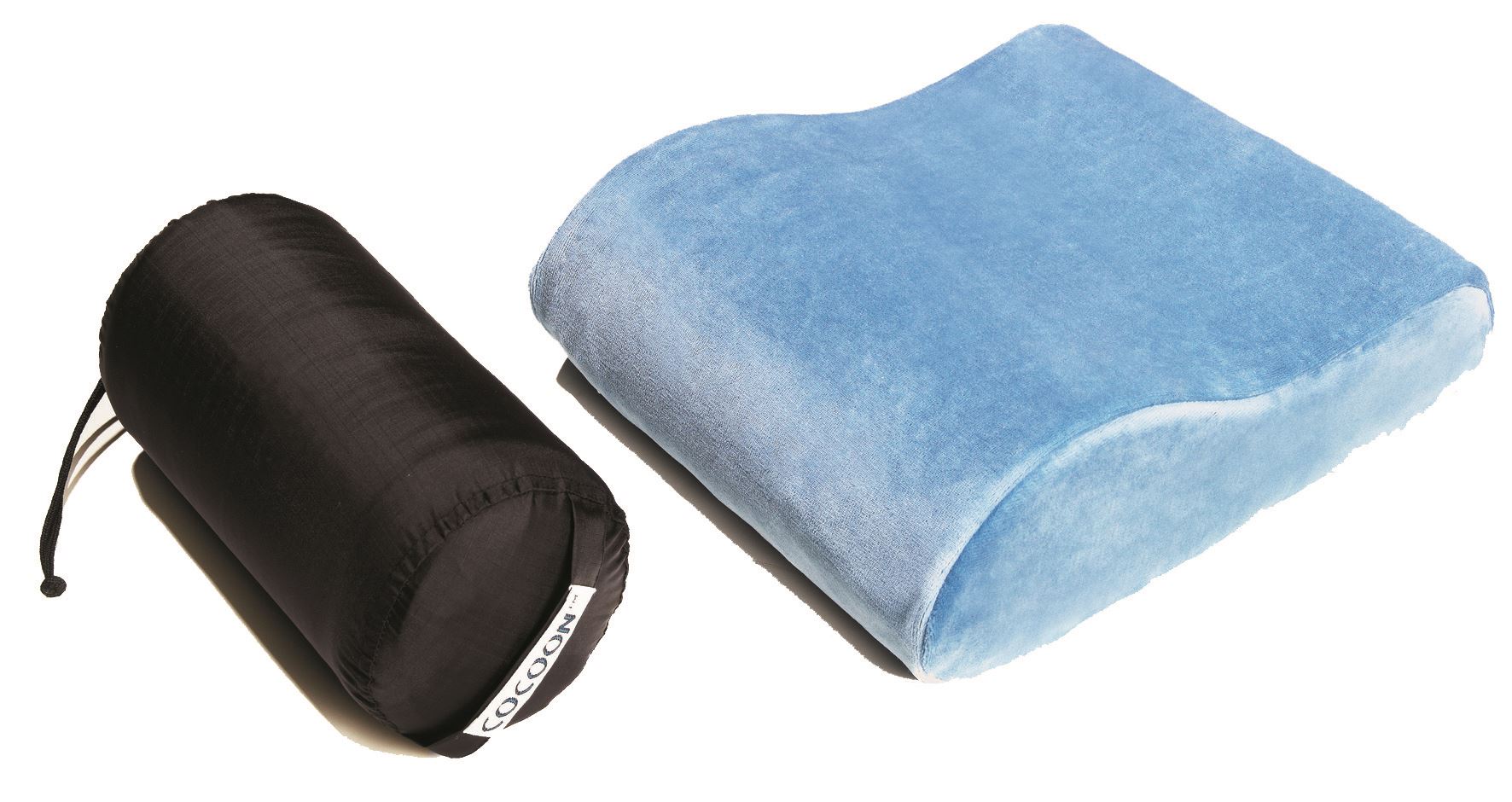 Memory Foam Travel Pillow Kussen Slate Blue