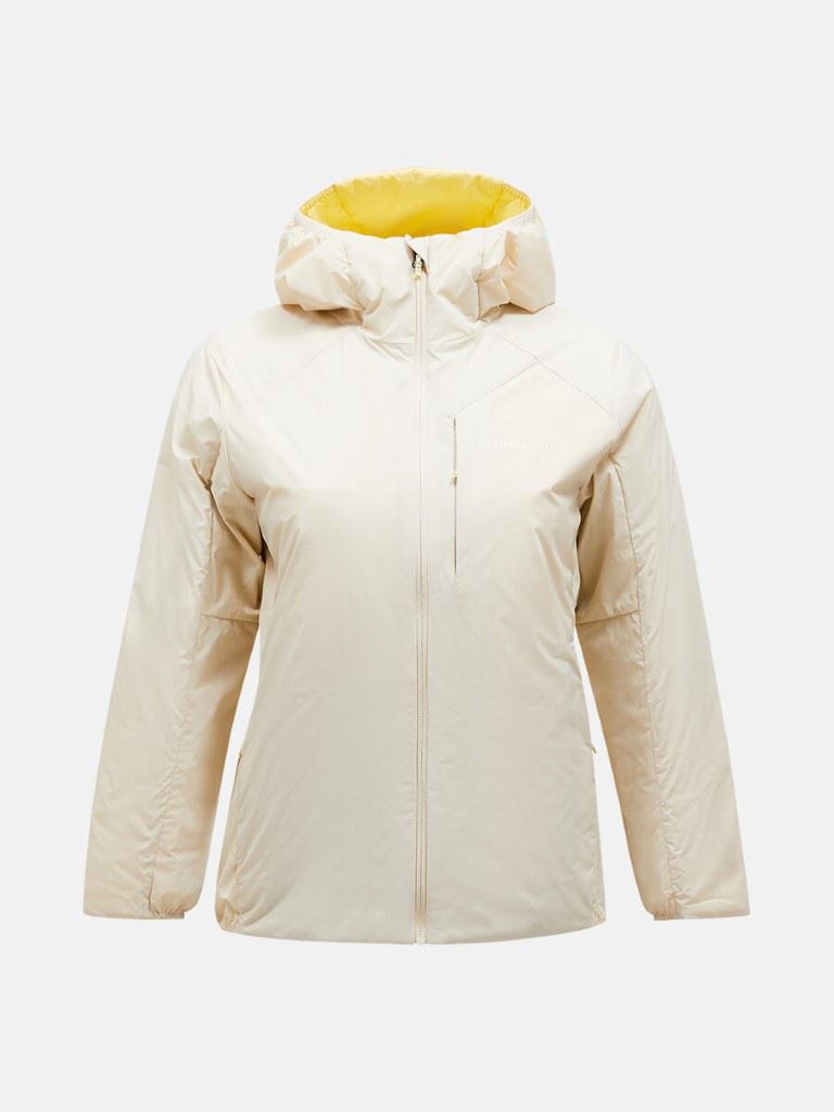Peak Performance Freelight Reversible Hood Isolatiejas Dames Sand Fog S