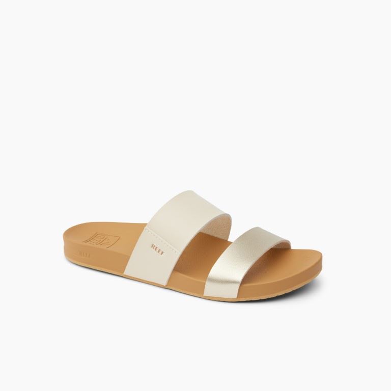 Cushion Vista Slipper Dames Vintage/Gold 10