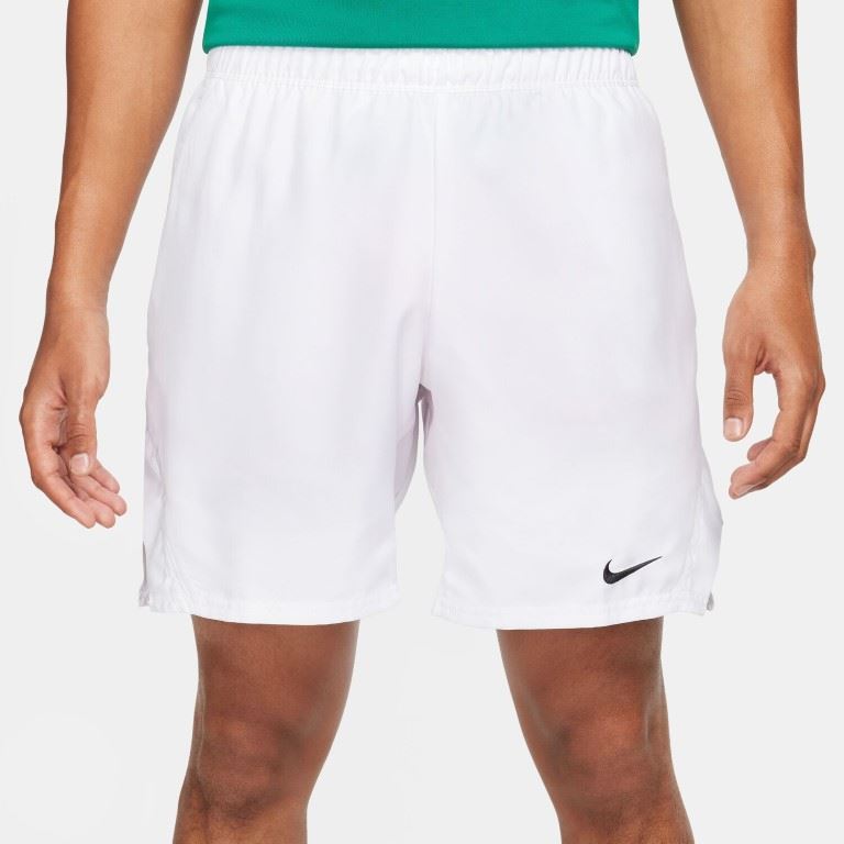 NikeCourt Victory Dri-FIT Tennis Korte Broek Heren White/Black S