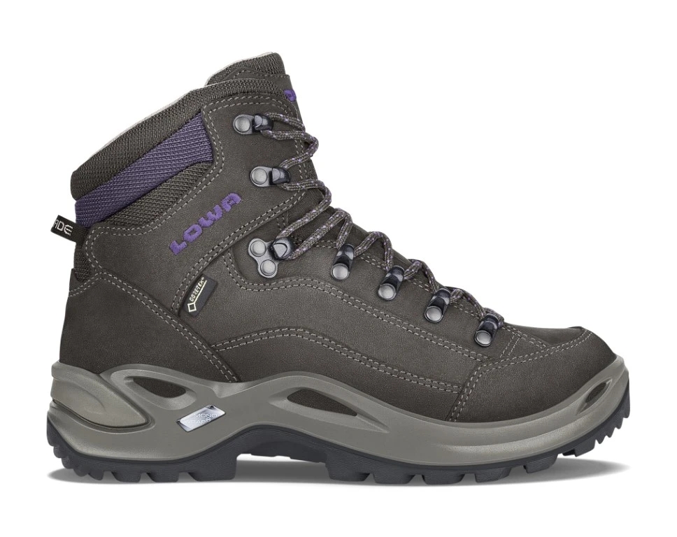Lowa Renegade Gtx Mid Hoge Wandelschoen Dames Slate/Blackberry 6, 5