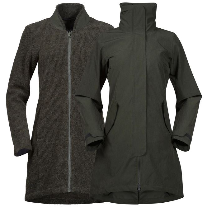 Oslo 3 in 1 jas Dames Outer:Seaweed Mel/Inner:Seaweed Mel M Soellaart.nl