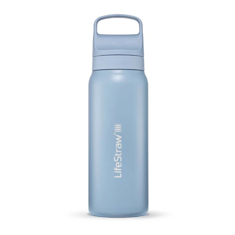 Go 2.0 Rvs Water Filter 1L Drinkfles Icelandic Blue 1L