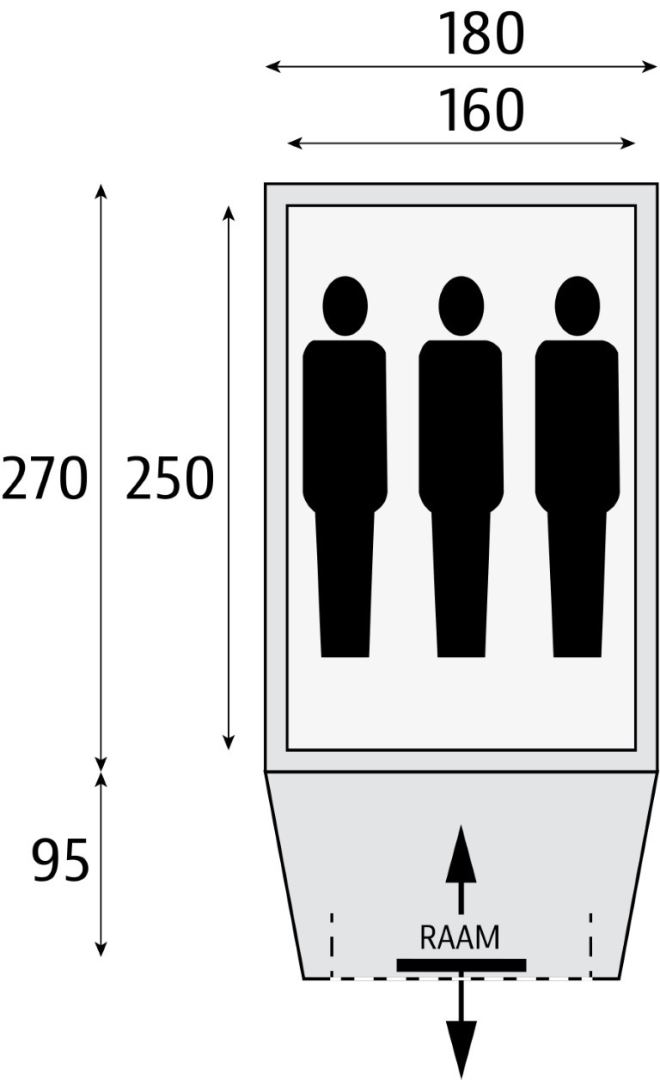 Hurricane 180 Bijzettent