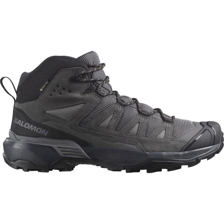 X ULTRA 360 LEATHER MID GORE-TEX Hoge Wandelschoen Heren Castlerock/Asphalt/Kelp 11,5