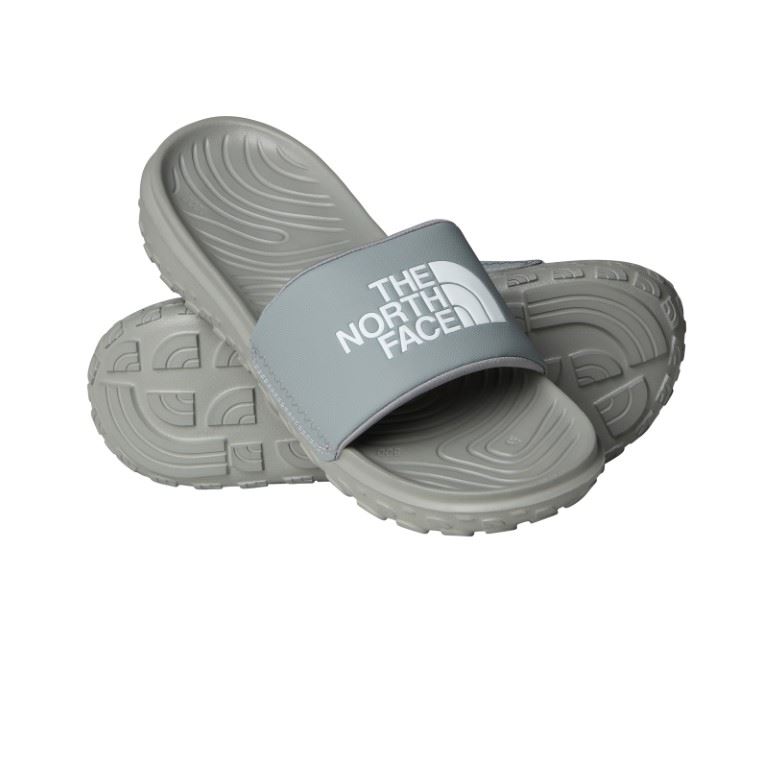 Never Stop Cush Slide Slipper Heren Concrete/TNF White 090