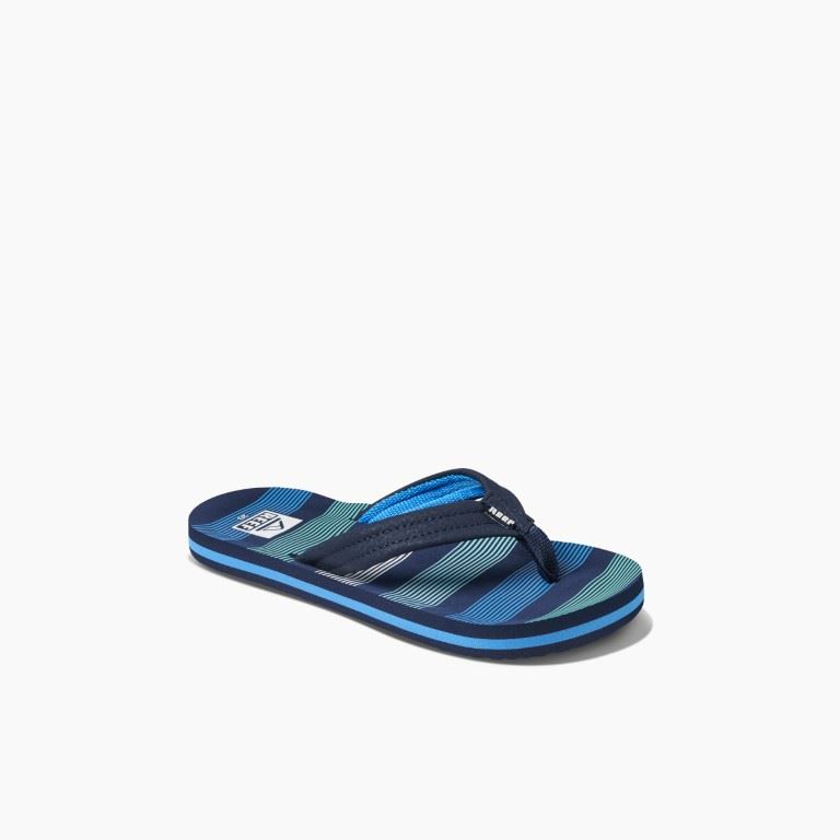 Kids Ahi Slipper Kinderen Deep Sea Stripes 13