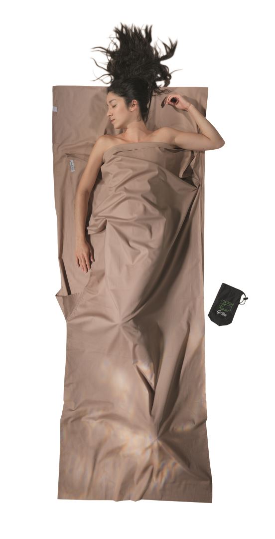 Reisebettlaken, Bio-Baumwolle, Erde Schlafsack