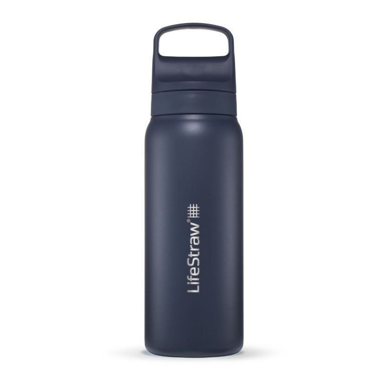 Go 2.0 Rvs Water Filter 700Ml Drinkfles Aegean Sea Blue 700ml