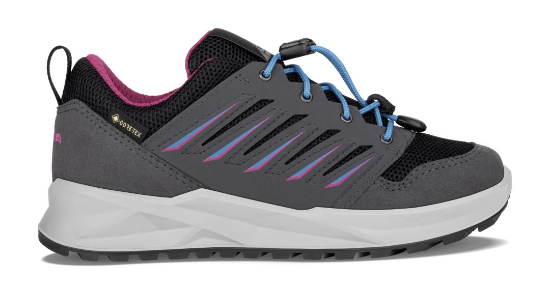 Axos Gtx Lo Junior Kinder Lage Wandelschoen Graphite-Fuchsia 25