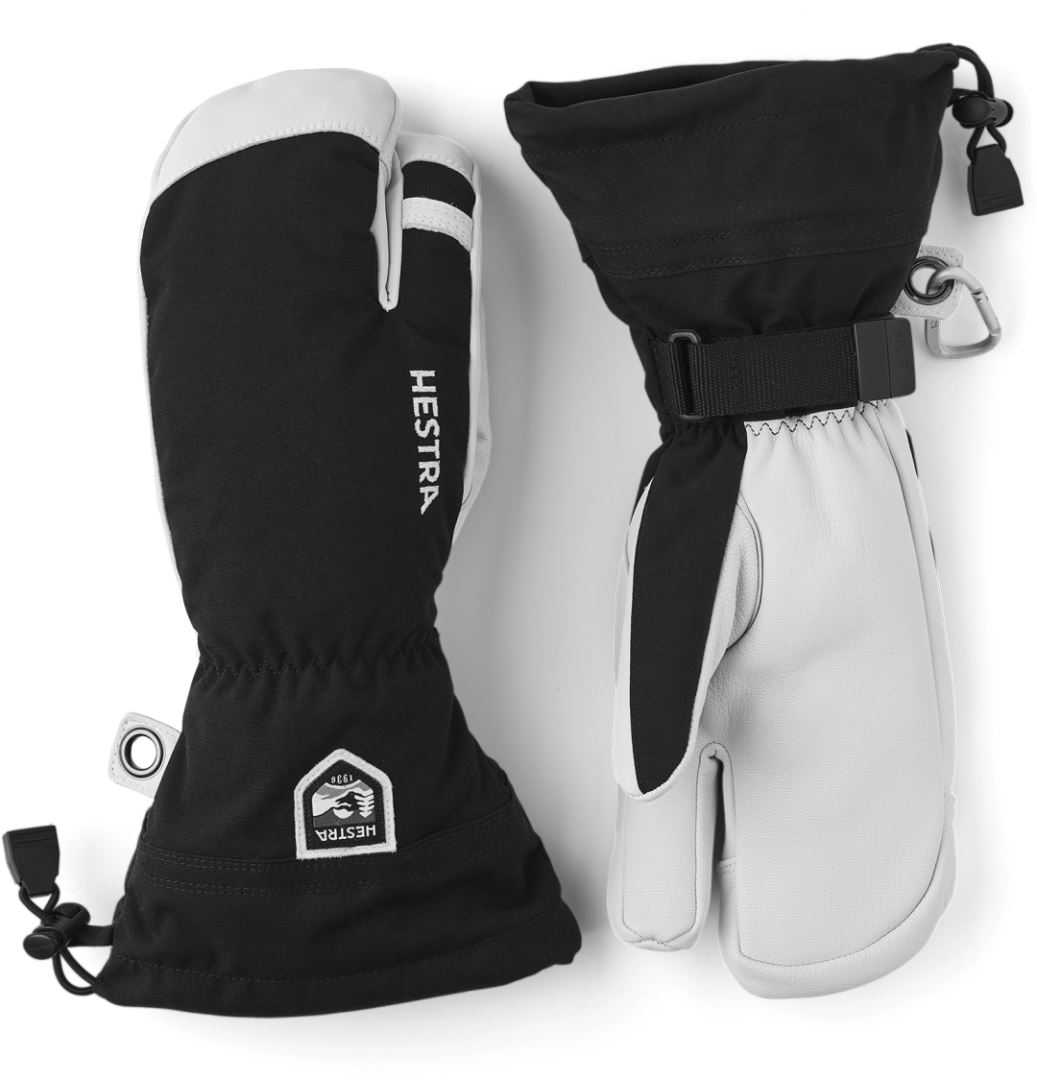 Hestra Army Leather Heli Ski 3 Vinger Handschoen Black 9