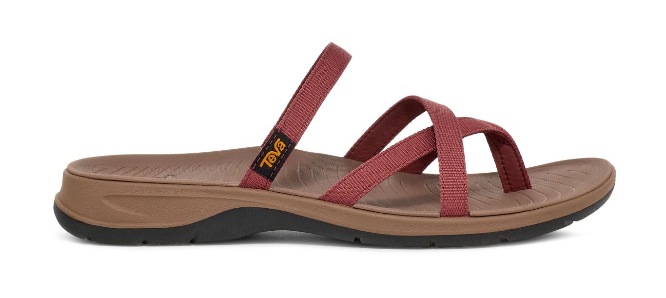 TirraTraveler Flip Slipper Dames Mahogany 06