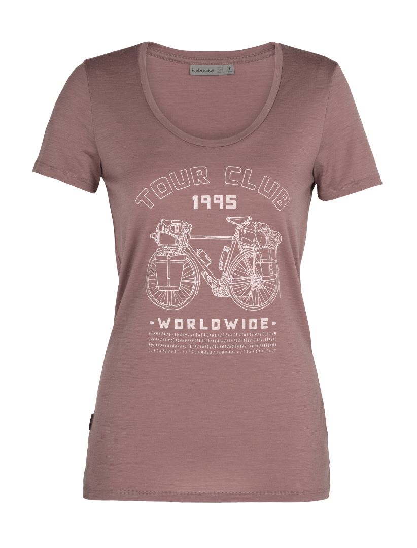 Tech Lite SS Scoop Tour Club 1995 Damen-T-Shirt Soellaart.nl