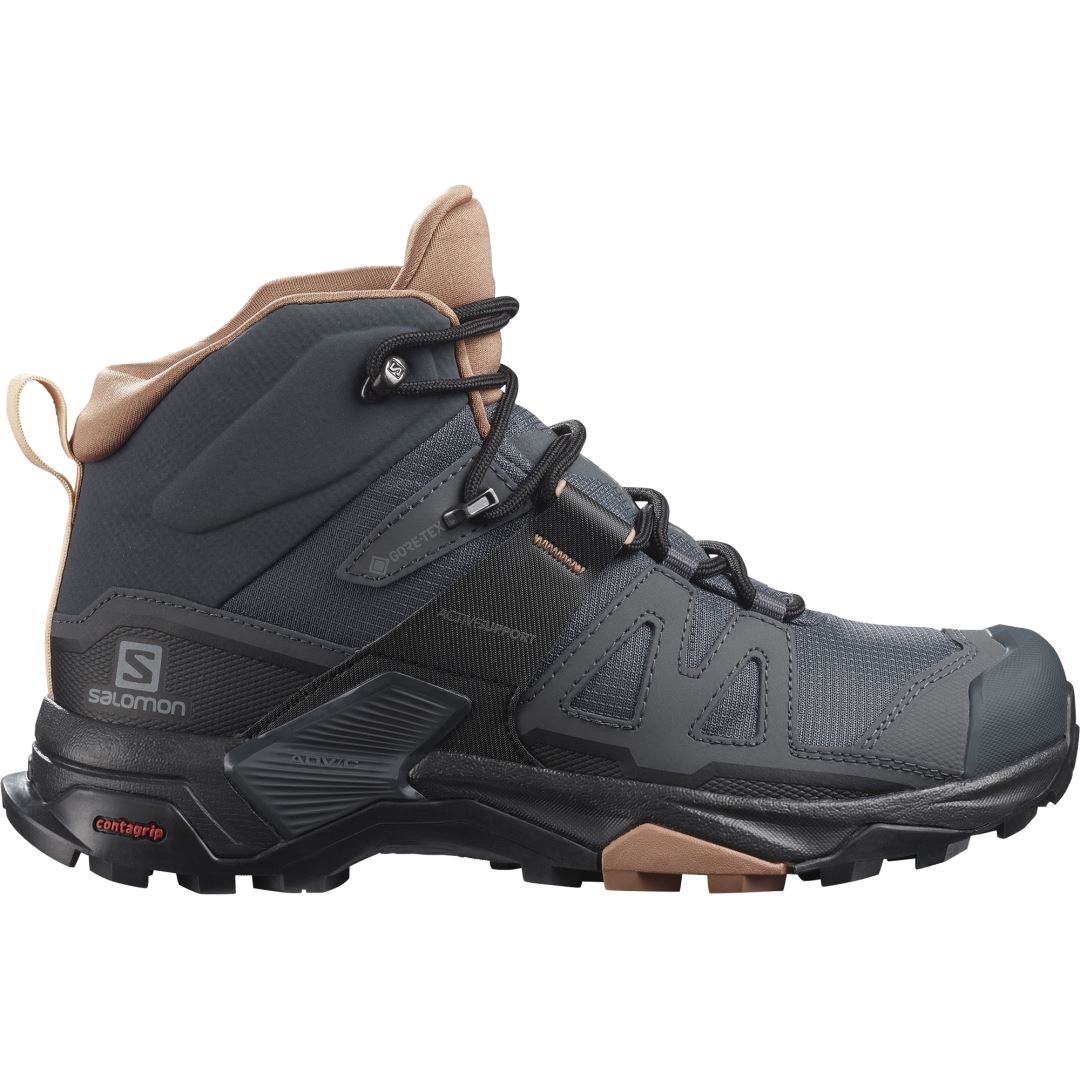 X Ultra 4 Mid Gtx W Dames Hoge Wandelschoen Ebony/Mocha Mousse/Almond Cream 4,5