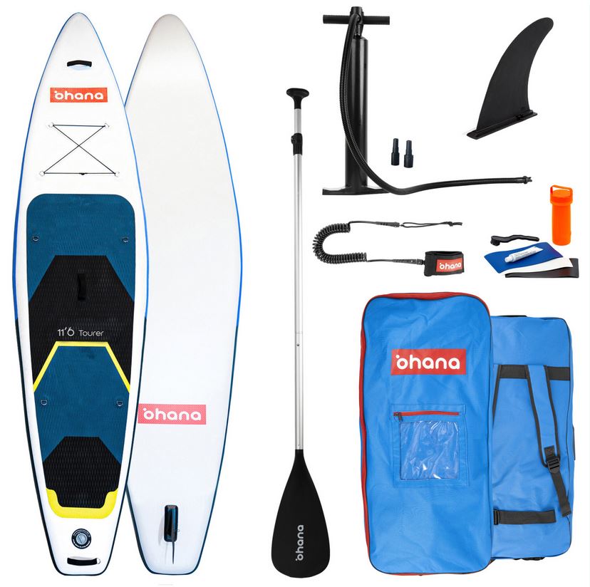 Isup Tourer Sup Board Blue/Yellow 11'6x32x6
