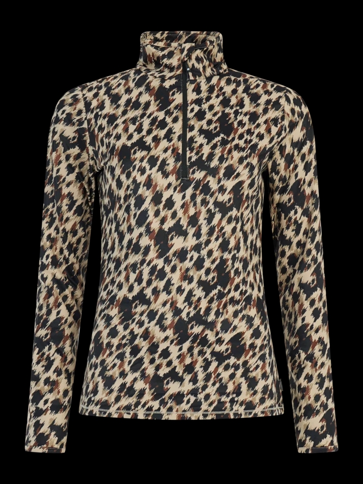 Protest Vessy 1/4 Zip Pully Dames Bamboo Beige L/40