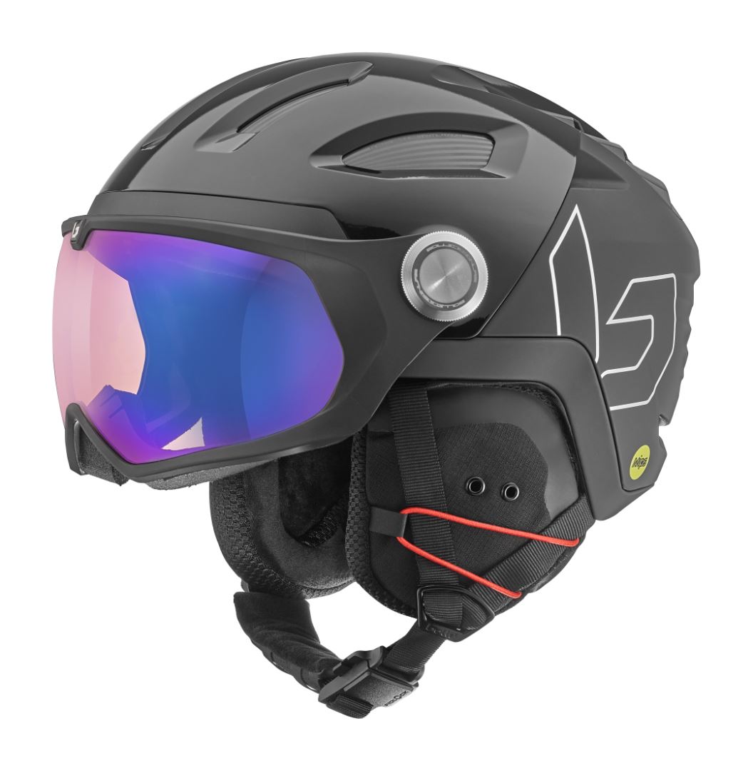 Bolle V-Ryft Mips Helm Black Shiny M 55-59