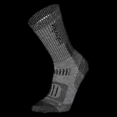 Icebreaker Merino Hike+ Mountaineer Mid Calf Wandelsok Dames Jet Heather/Black S