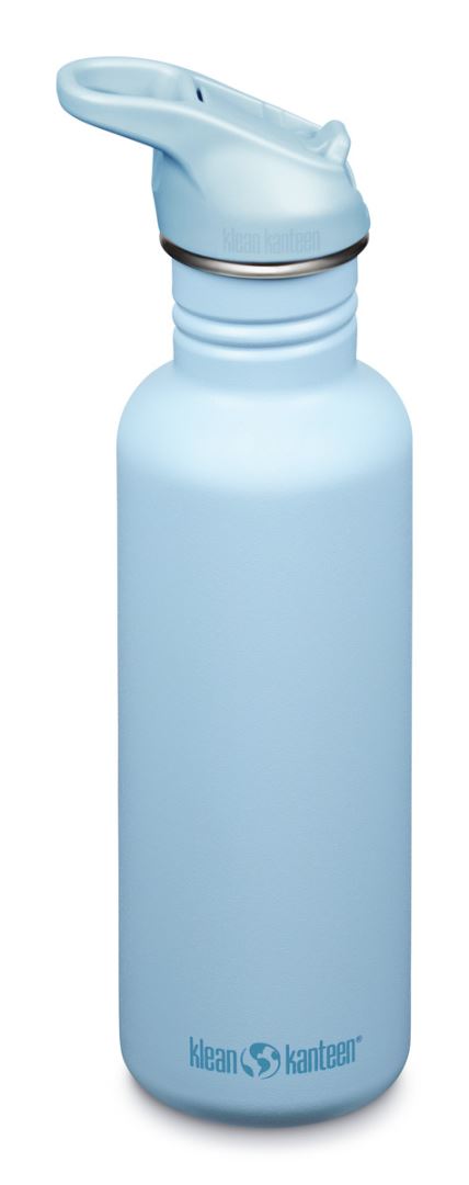 Klean Kanteen Classic Met Flipsportdop, 800ml/27oz Drinkfles Clear Sky 800ml