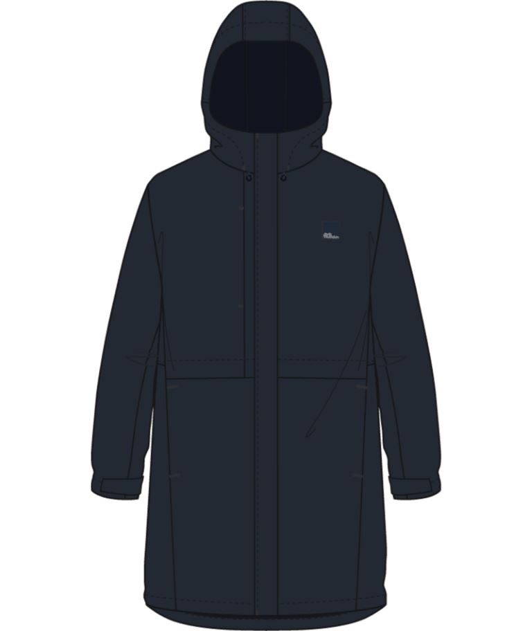 Jack wolfskin Terraview 2L Regenjas Dames Dark Navy S