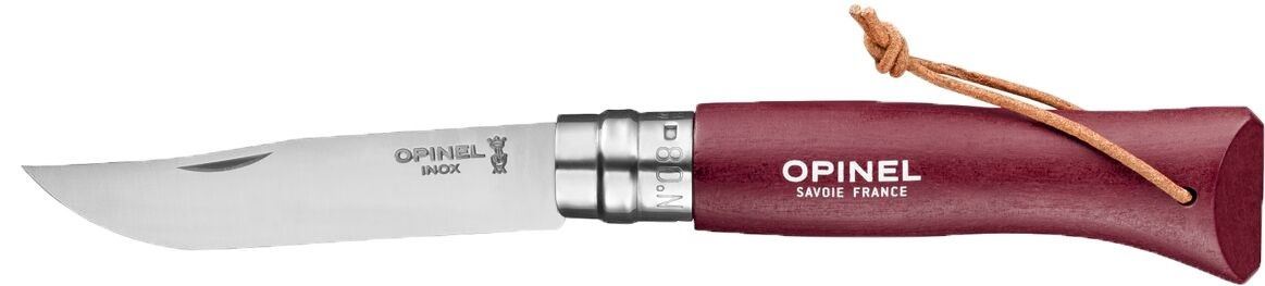Opinel N08 Bordeaux, Colorama Zakmes Bordeaux