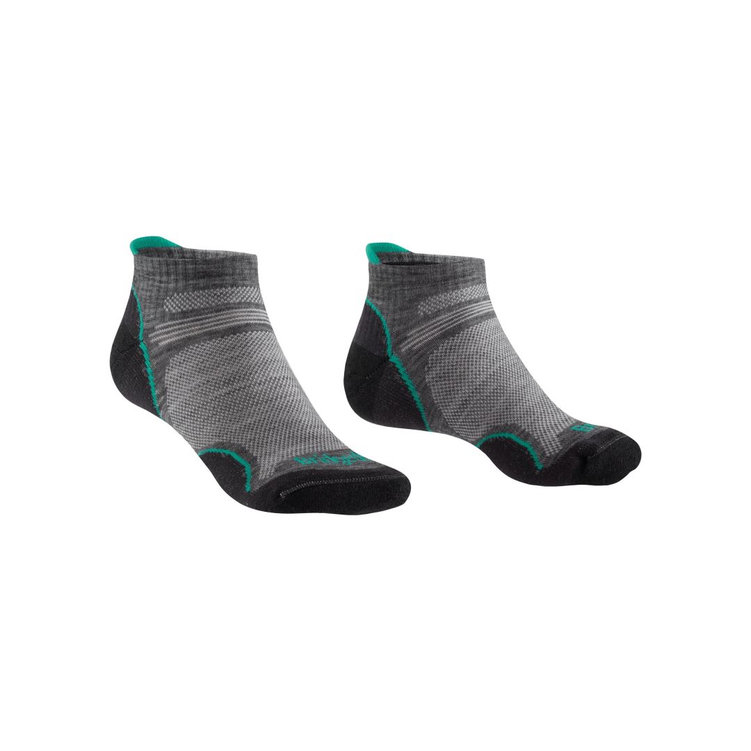Ultra Light T2 Merino Performance Low Dames Wandelsok Mid Grey/Surf L