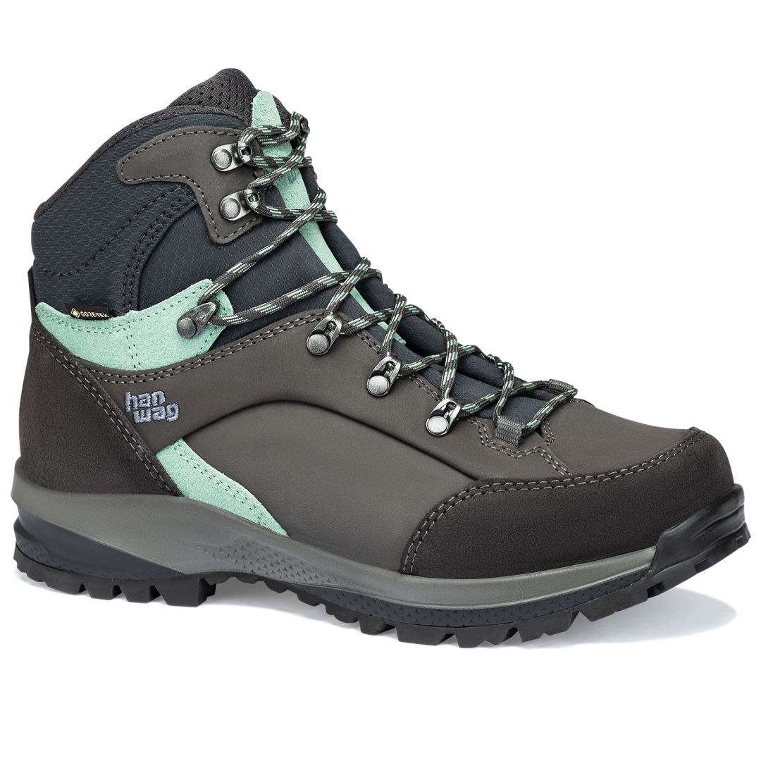 Banks Sf Extra Lady Gtx Dames Hoge Wandelschoen Asphalt/Mint 8