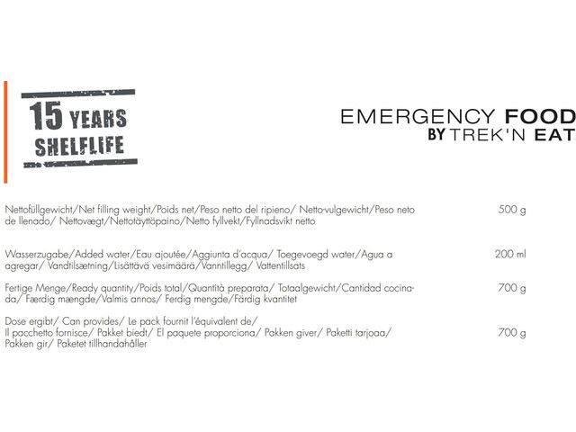 Alimentation d'urgence Beurre en poudre Repas de voyage