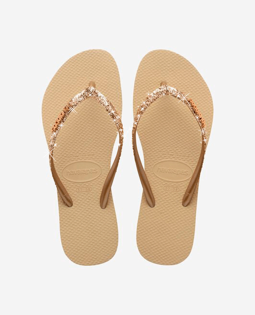 Slim Glitter II Slipper Dames Sand Grey 41/42
