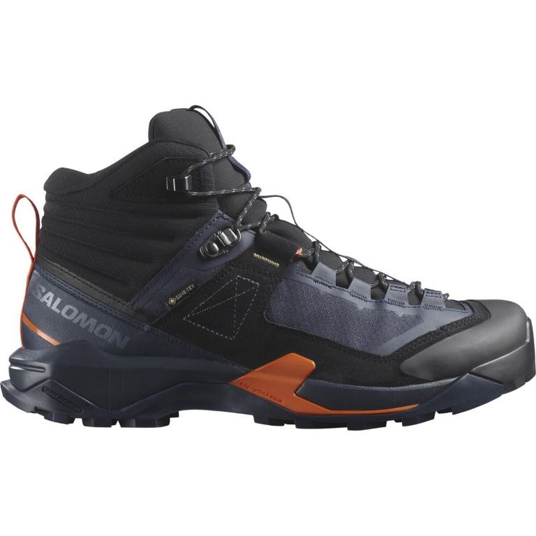 X ULTRA ALPINE MID GORE-TEX Hoge Wandelschoen Heren Blue Nights/Black/Red Orange 10