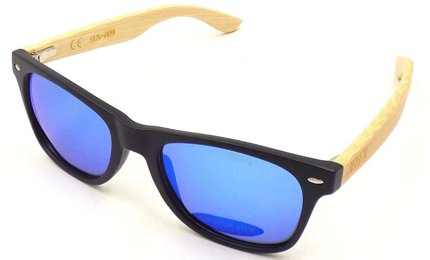 Aphex Hexa Zonnebril Mat Zwart Blauw
