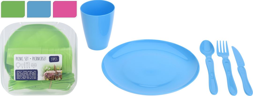 Picknick Set 31 Delig Outdoor Benodigdheden Assorti