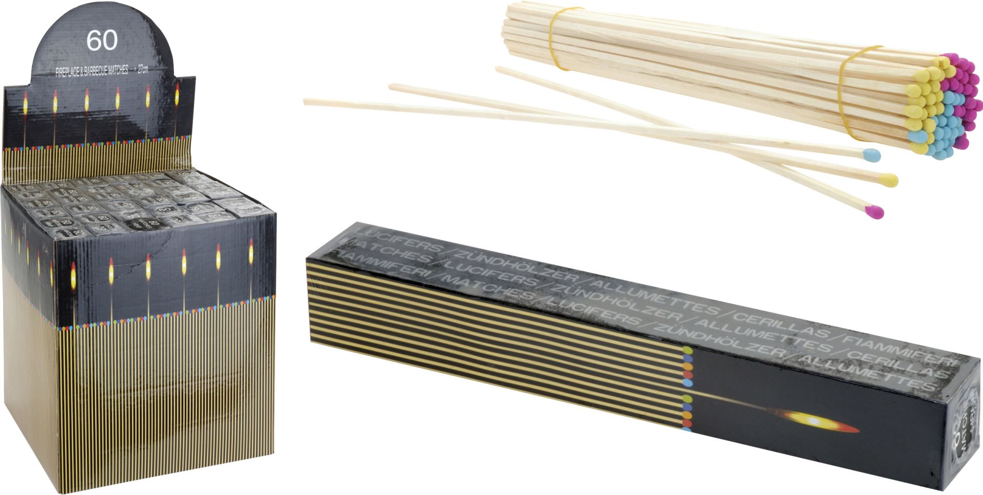 Bbq Lucifers 60 Stuks Barbecue Accessoire 27 cm