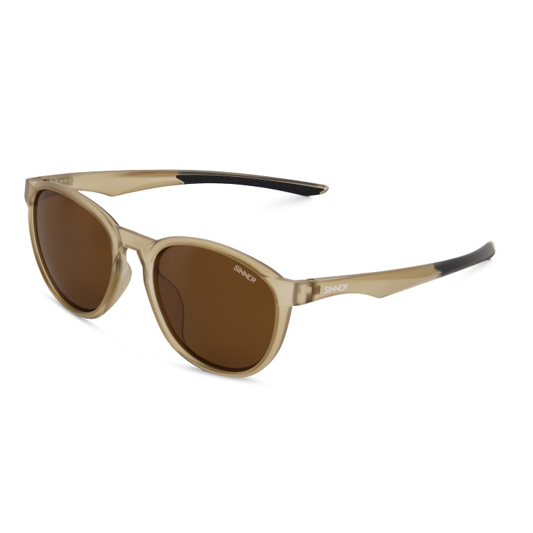 Sinner Clusia Zonnebril Light Brown/Matte Black