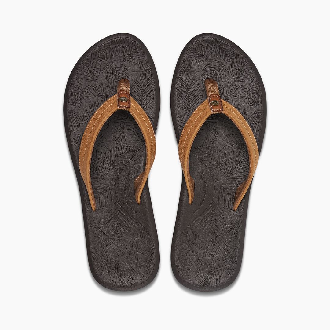 Tides Dames Slipper Brown 11