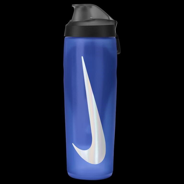Nike Refuel Bottle Locking Lid 24 Oz Bidon Game Royal/Black/Silver Iridescent One Size