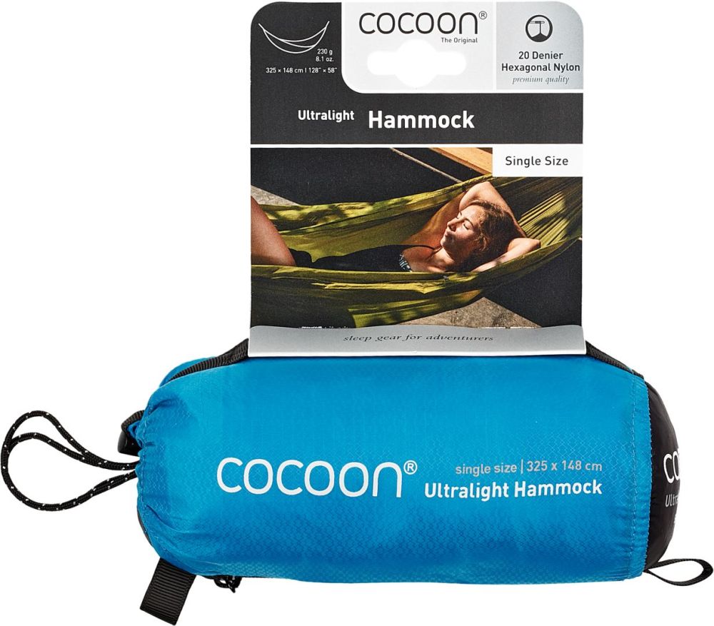 Ultralight Hammock, Caribbean Blue Hangmat-D4E52E00-1023-42FE-9BC3-500E0DF451D5 Soellaart.nl