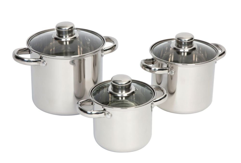 Camp Gear Set Royal Plus 3 Stück Edelstahlpfanne Soellaart.nl
