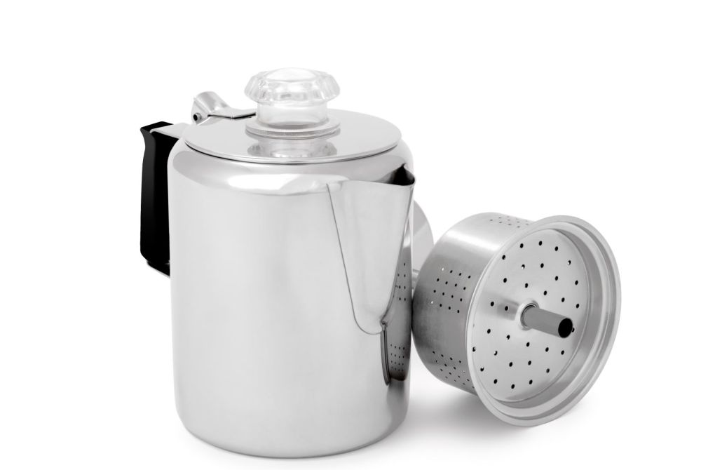 Glacier Stainless Percolator - 3 Cup Koffiezetter Soellaart.nl