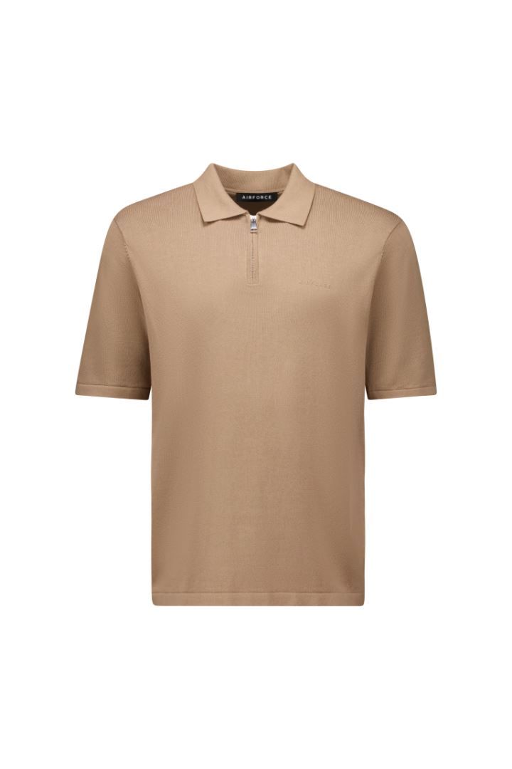 Knitted Zip Polo Heren Soellaart.nl