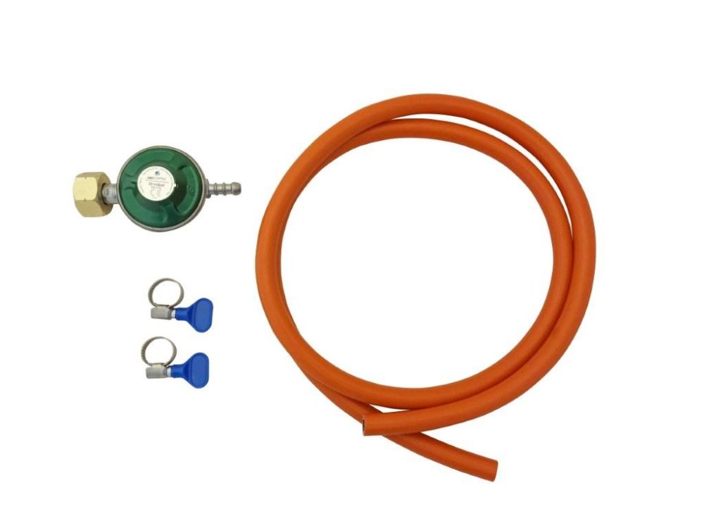 Universeel 30 Mbar + Slangpilaar en 1,5 M slang Drukregelaar Soellaart.nl