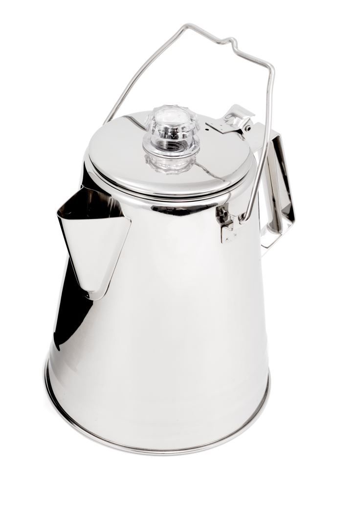 Glacier Stainless Percolator - 14 Cup Koffiezetter Soellaart.nl