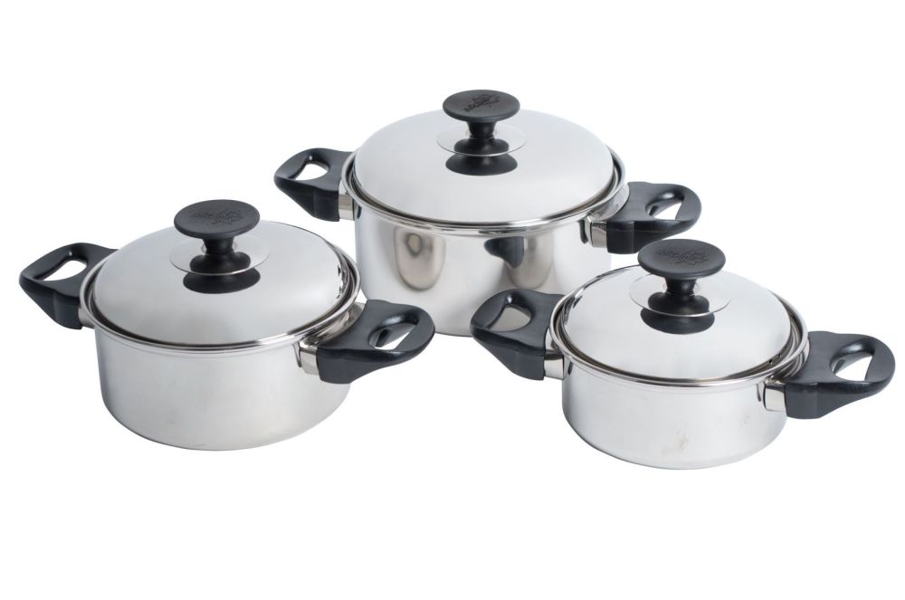 Nenset Elan 1 Plus 3 Stück Edelstahlpfanne Soellaart.nl